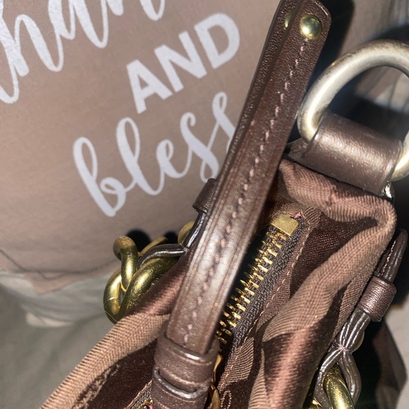 Coach 14147 Madison Brook Chocolate Brown Canvas Handbag Purse-EUC - Picture 7 of 10